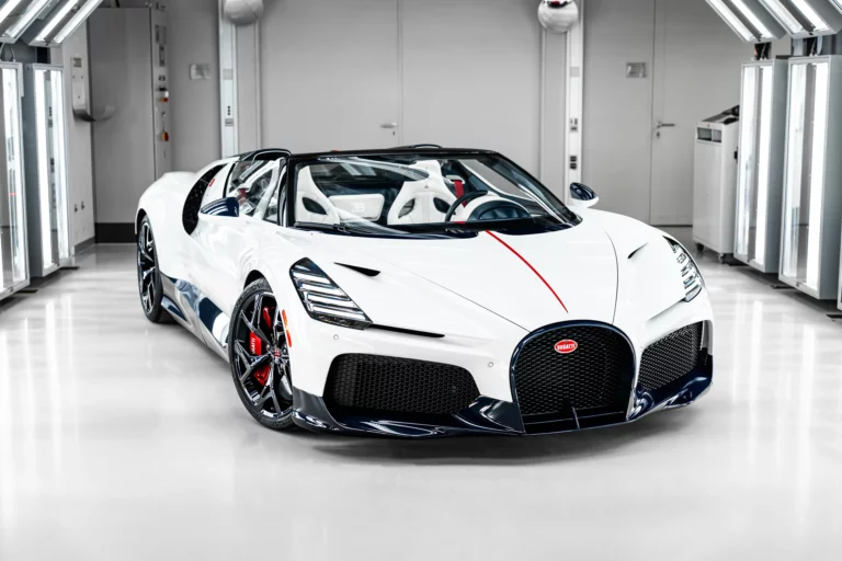 The final W16 era milestone: the first W16 Mistral now leave the Bugatti Atelier