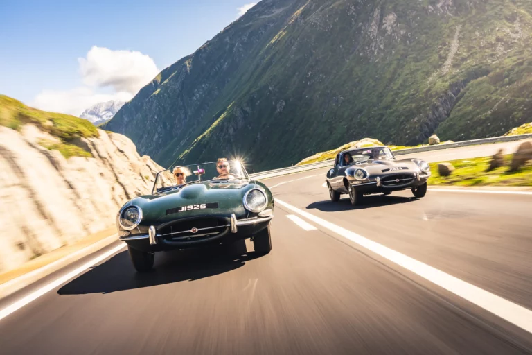 Jaguar Classic E-Type 60 Collection Drive Honours Memorable Geneva Trip from 1961